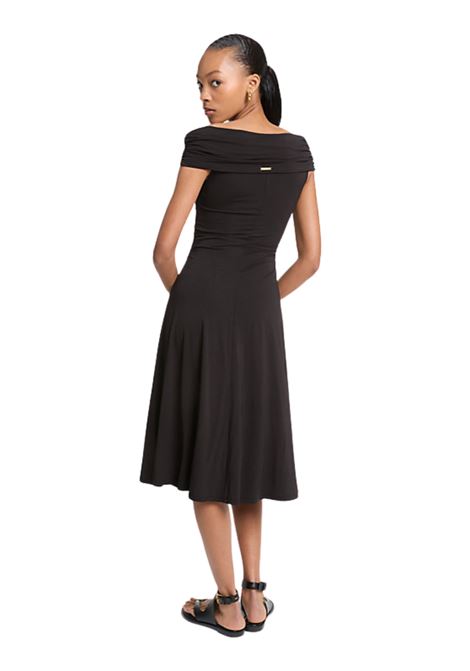 Abito longuette in viscosa stretch con spalle scoperte Michael Kors | MT5831FH69001